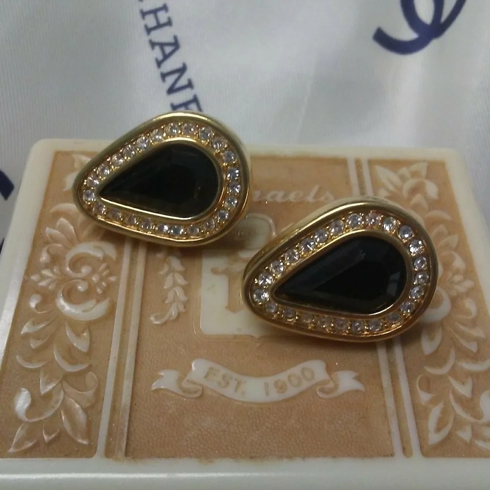VTG SWAROVSKI Crystal Earrings SIGNED SAL
